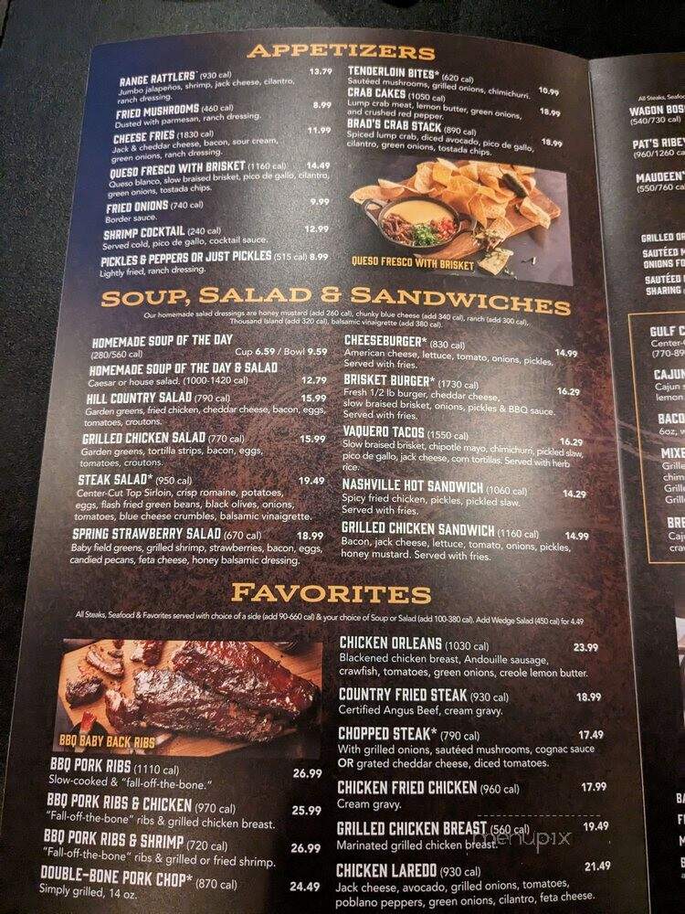Saltgrass Steak House - San Antonio, TX menu_pic