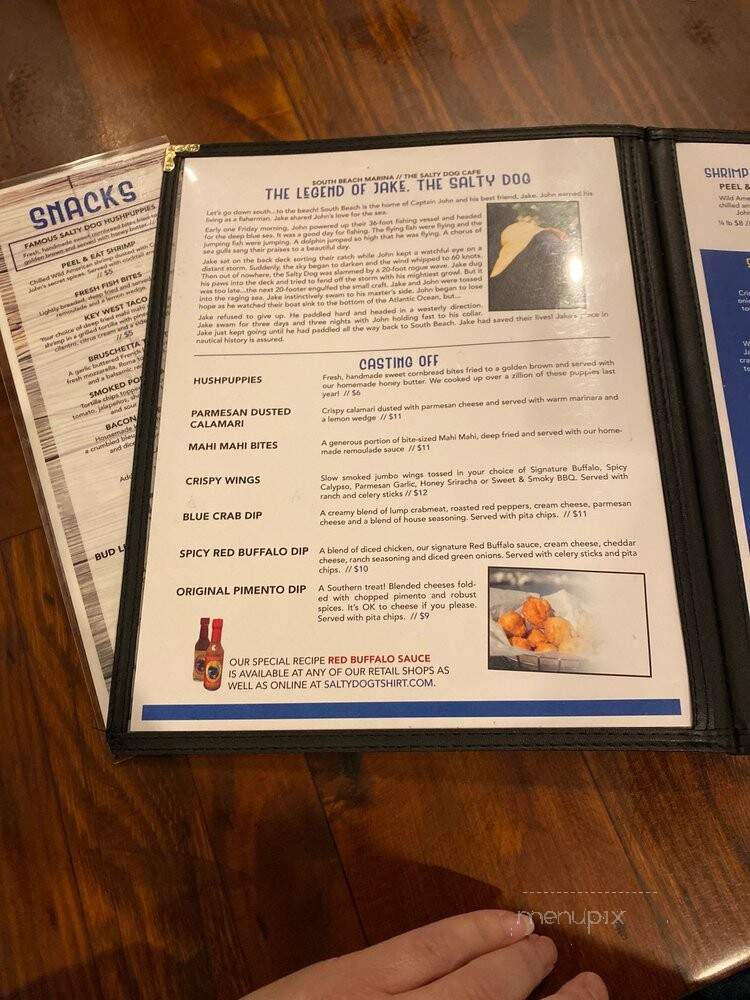Salty Dog Bluffton - Bluffton, SC menu_pic