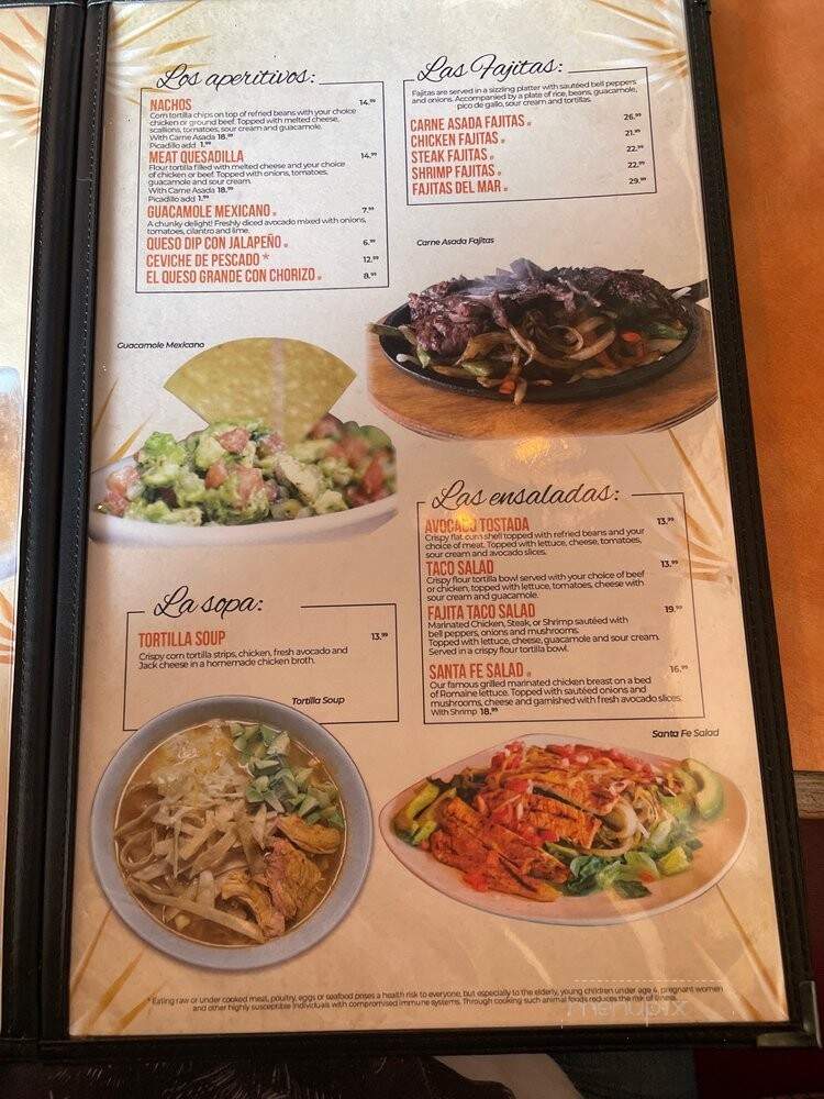 Santa Fe Mexican Grill & Cantina - Seattle, WA menu_pic