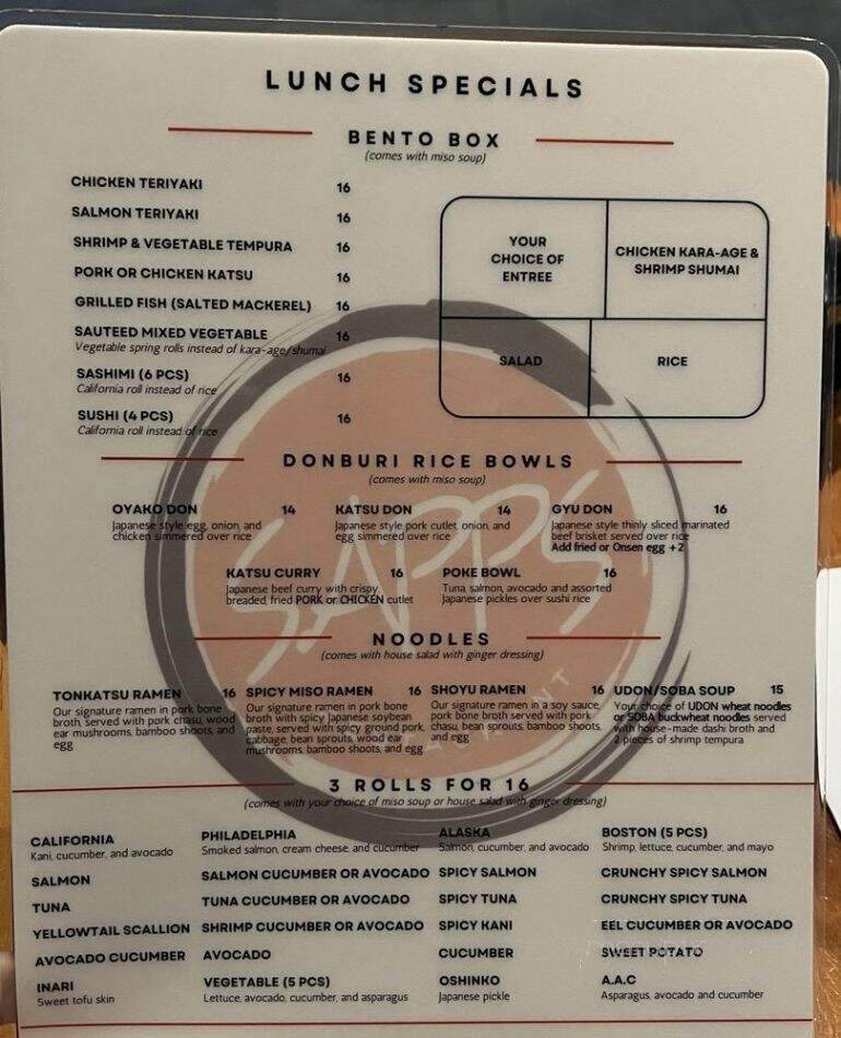 Sapps - Long Island City, NY menu_pic