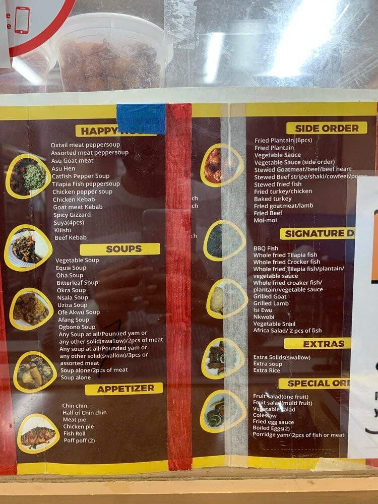 Saviour African Food Restaurant and Catering - Baltimore, MD menu_pic