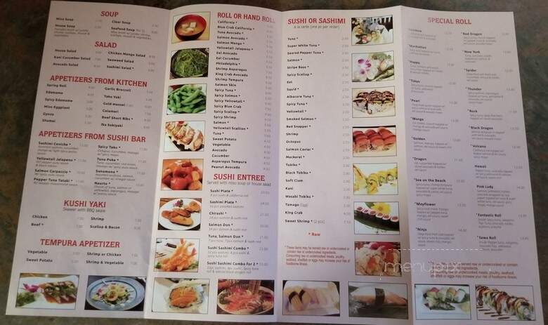 Sawa Sushi - Littleton, CO menu_pic