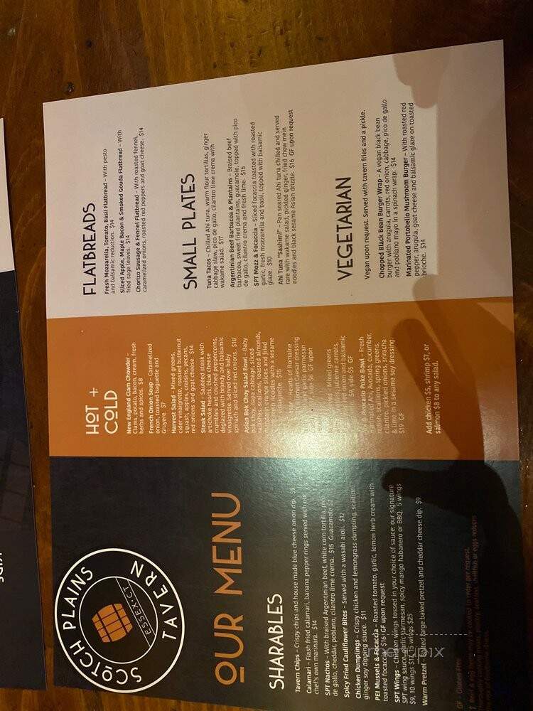 Scotch Plains Tavern - Essex, CT menu_pic