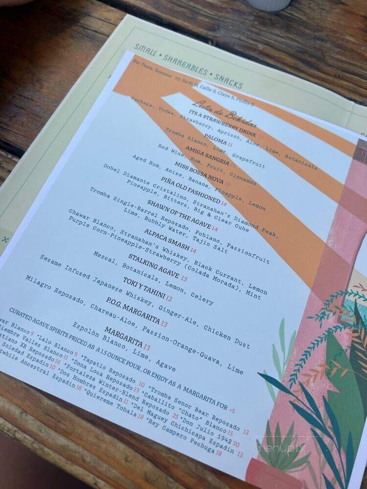 Senor Bear - Denver, CO menu_pic