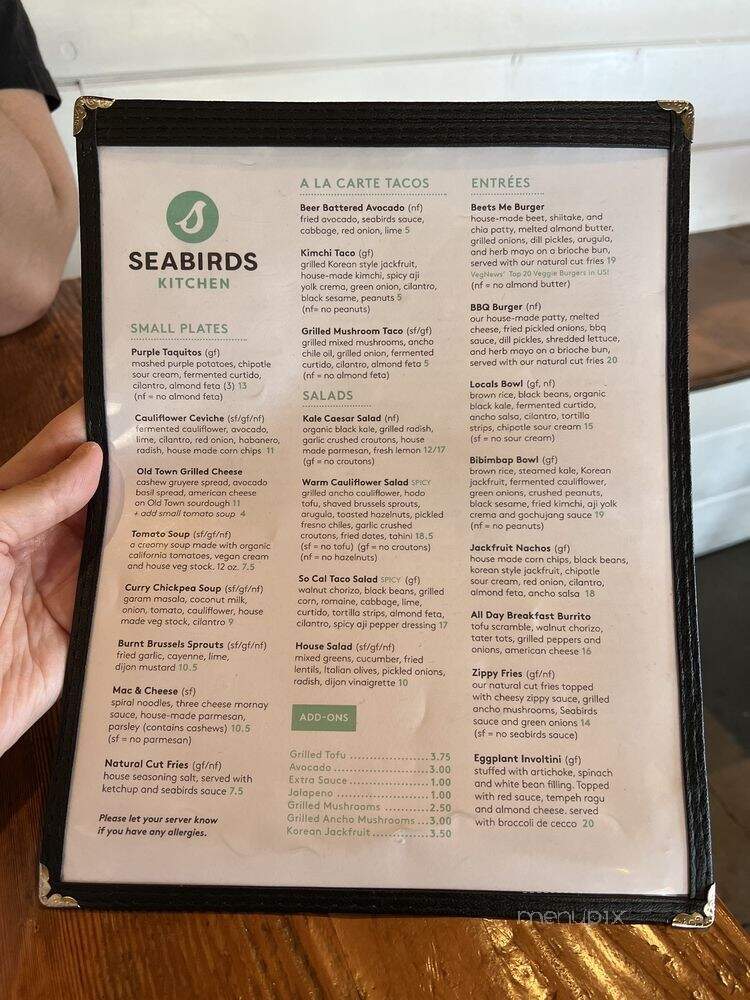 Seabirds Kitchen - Long Beach, CA menu_pic
