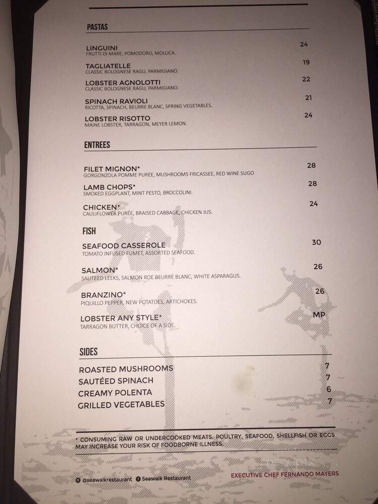 Seawalk - New York, NY menu_pic