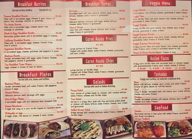 Senor Taquero 2 - Poway, CA menu_pic