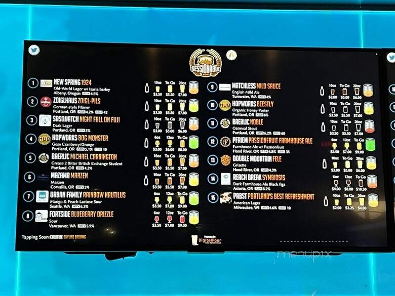 Sessionable - Portland, OR menu_pic