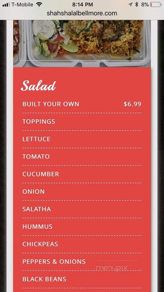 Shahs Halal Bellmore - Bellmore, NY menu_pic