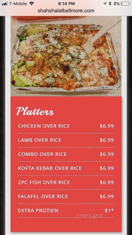 Shahs Halal Bellmore - Bellmore, NY menu_pic