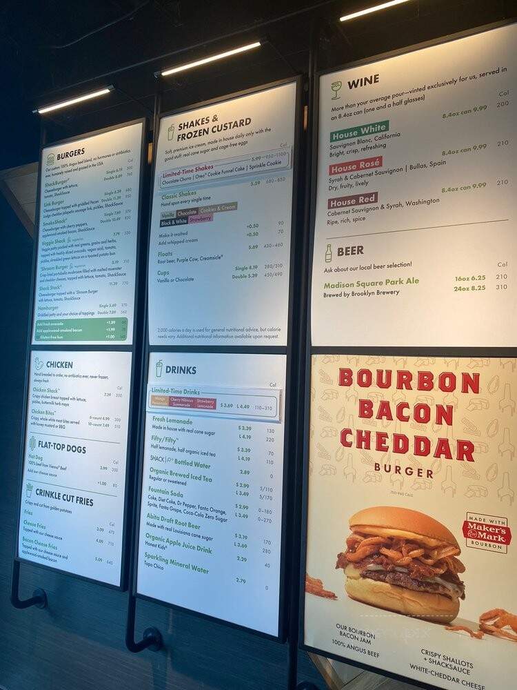 Shake Shack - Dallas, TX menu_pic