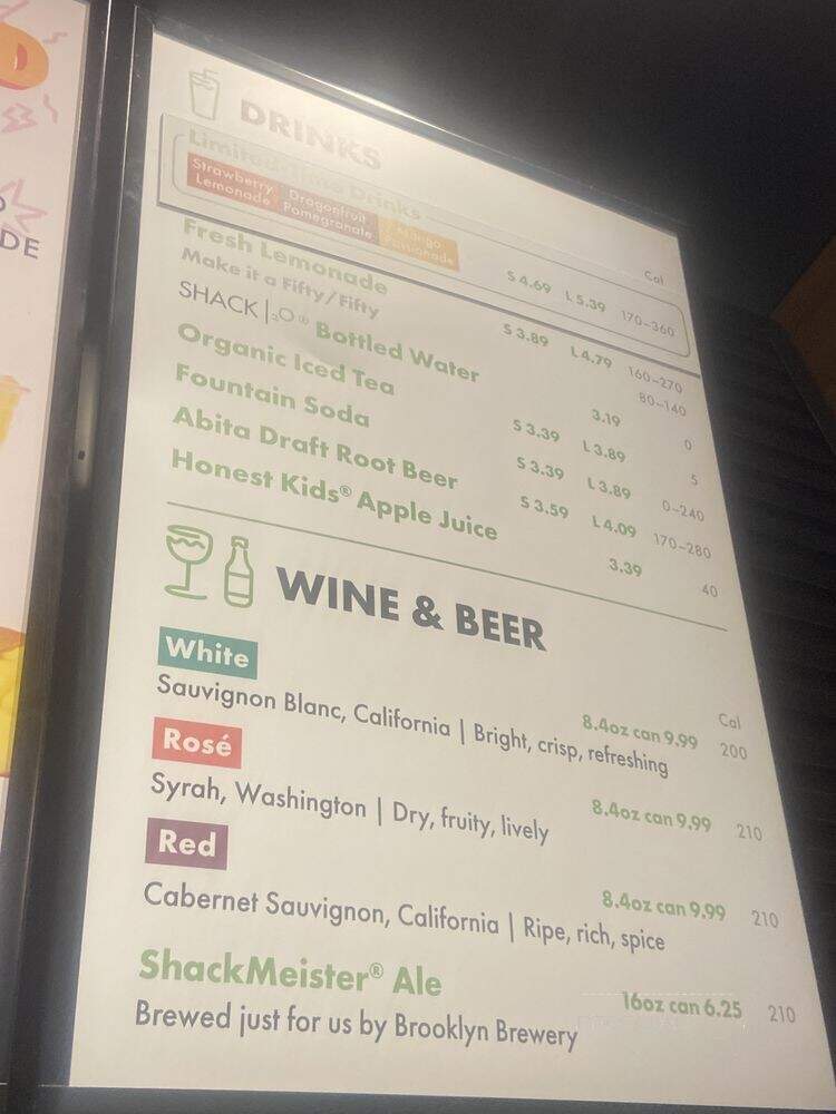 Shake Shack - San Diego, CA menu_pic