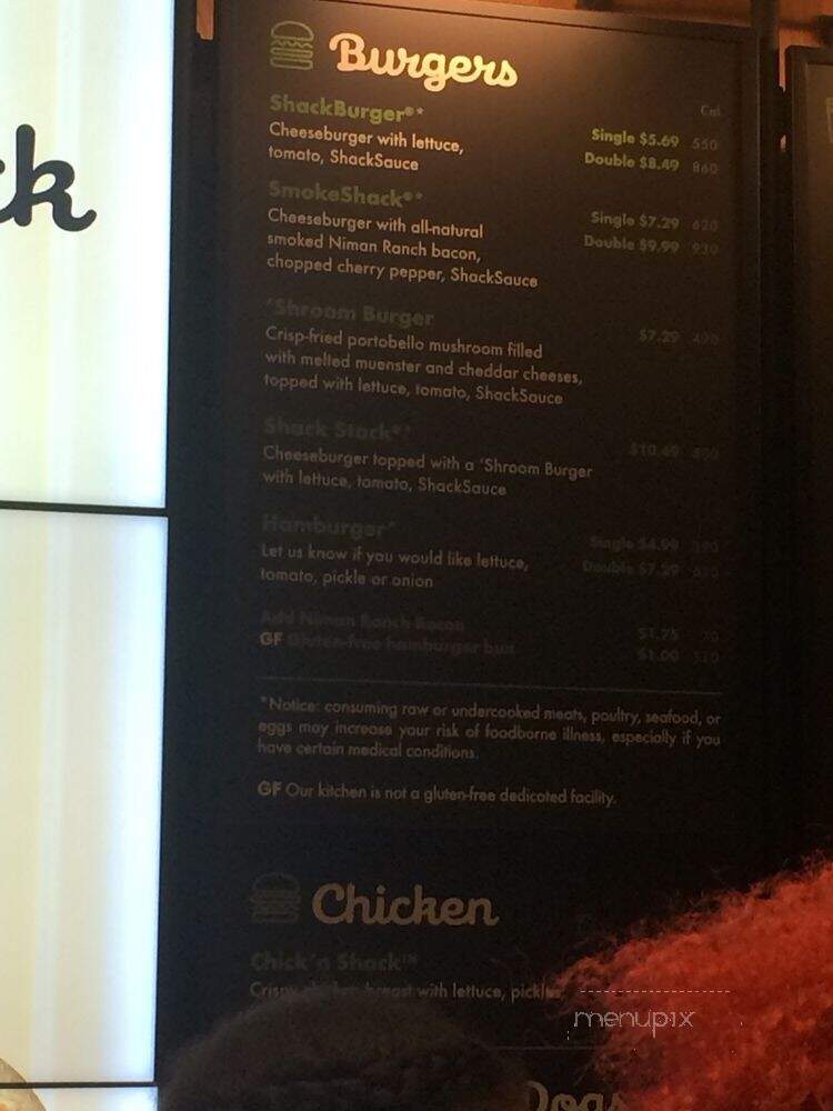 Shake Shack - Washington, DC menu_pic