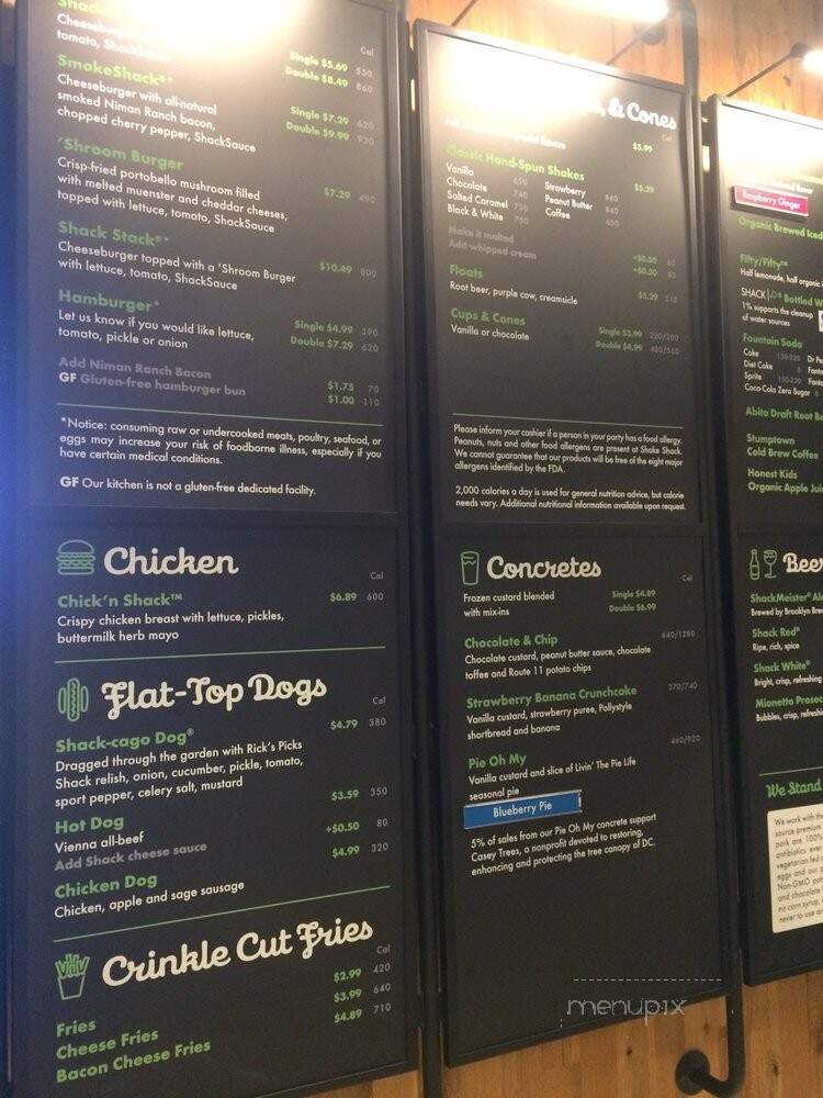 Shake Shack - Washington, DC menu_pic