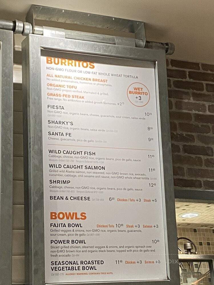 Sharky's Woodfired Mexican Grill - Marina del Rey, CA menu_pic