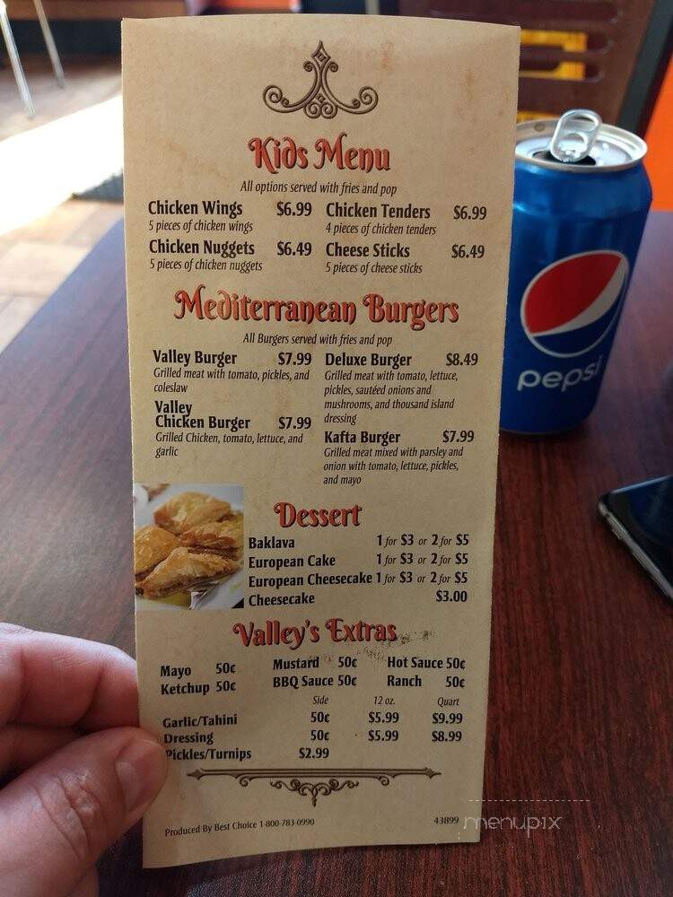 Shawarma Valley - Belleville, MI menu_pic