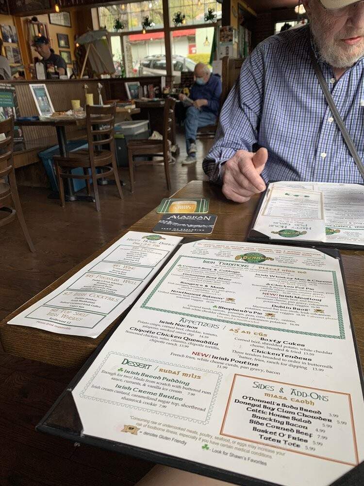 Shawn O'Donnell's American Grill & Irish Pub - Seattle, WA menu_pic