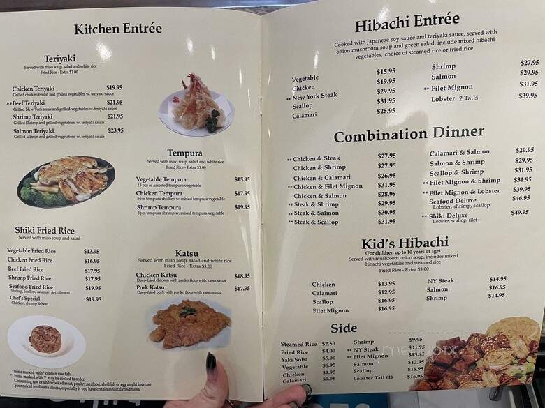 Shiki Hibachi Sushi - Hermiston, OR menu_pic