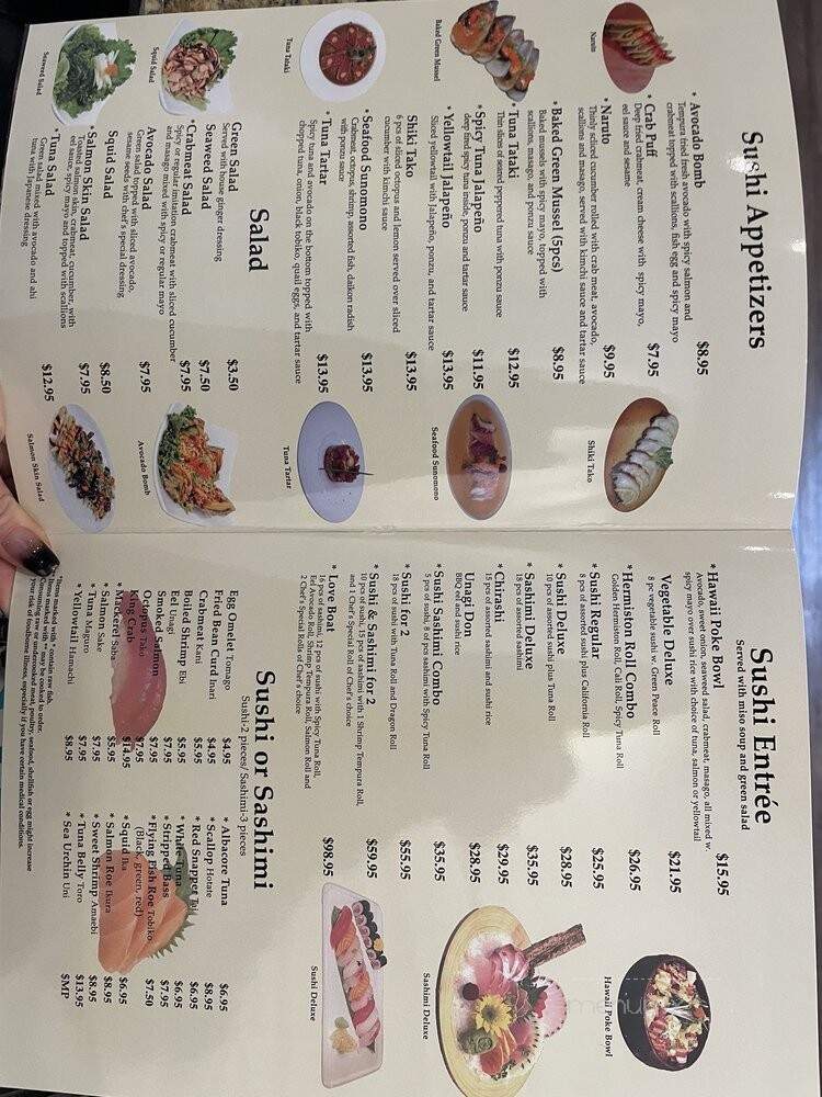 Shiki Hibachi Sushi - Hermiston, OR menu_pic