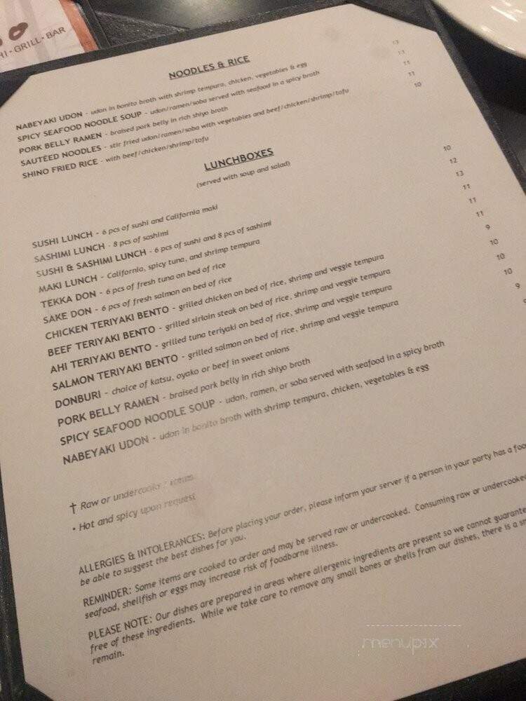 Shino Sushi.Grill.Bar - Easton, MA