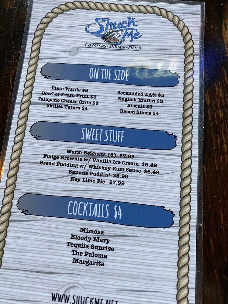 Shuck Me - Southlake, TX menu_pic