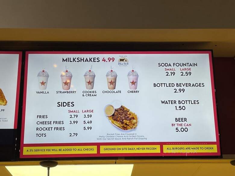 Sky Rocket Burger - Dallas, TX menu_pic