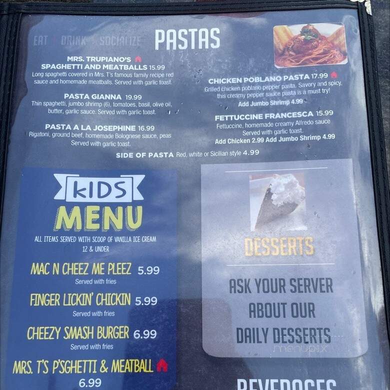 Social Bar & Grill - St. Louis, MO menu_pic