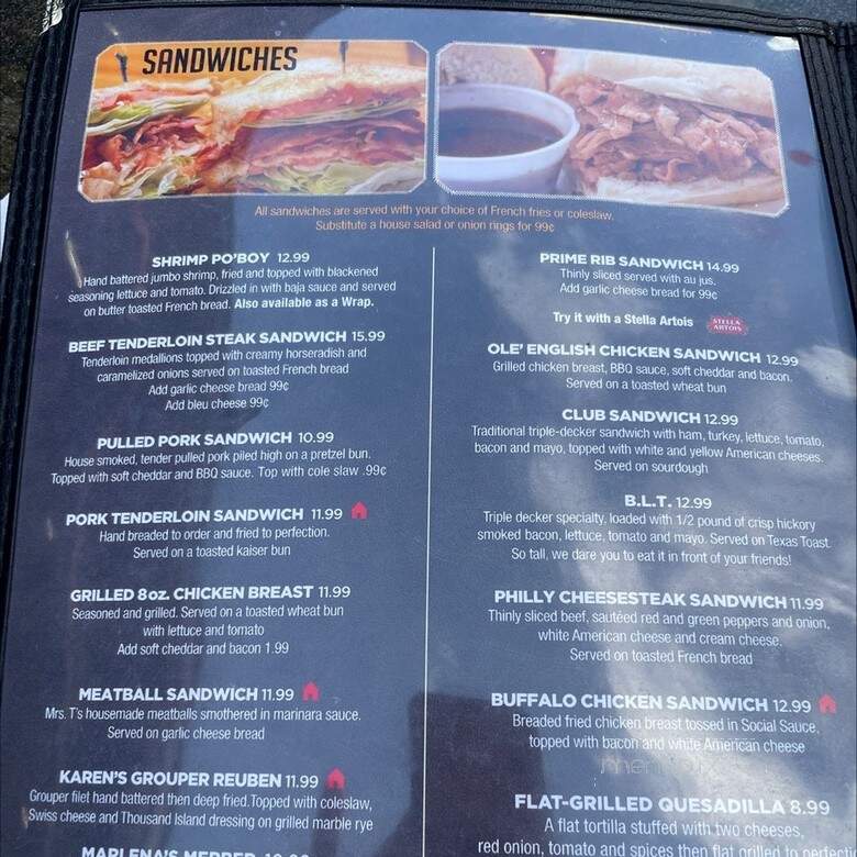 Social Bar & Grill - St. Louis, MO menu_pic