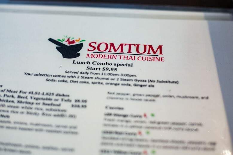 Somtum Modern Thai Cuisine - West Roxbury, MA menu_pic