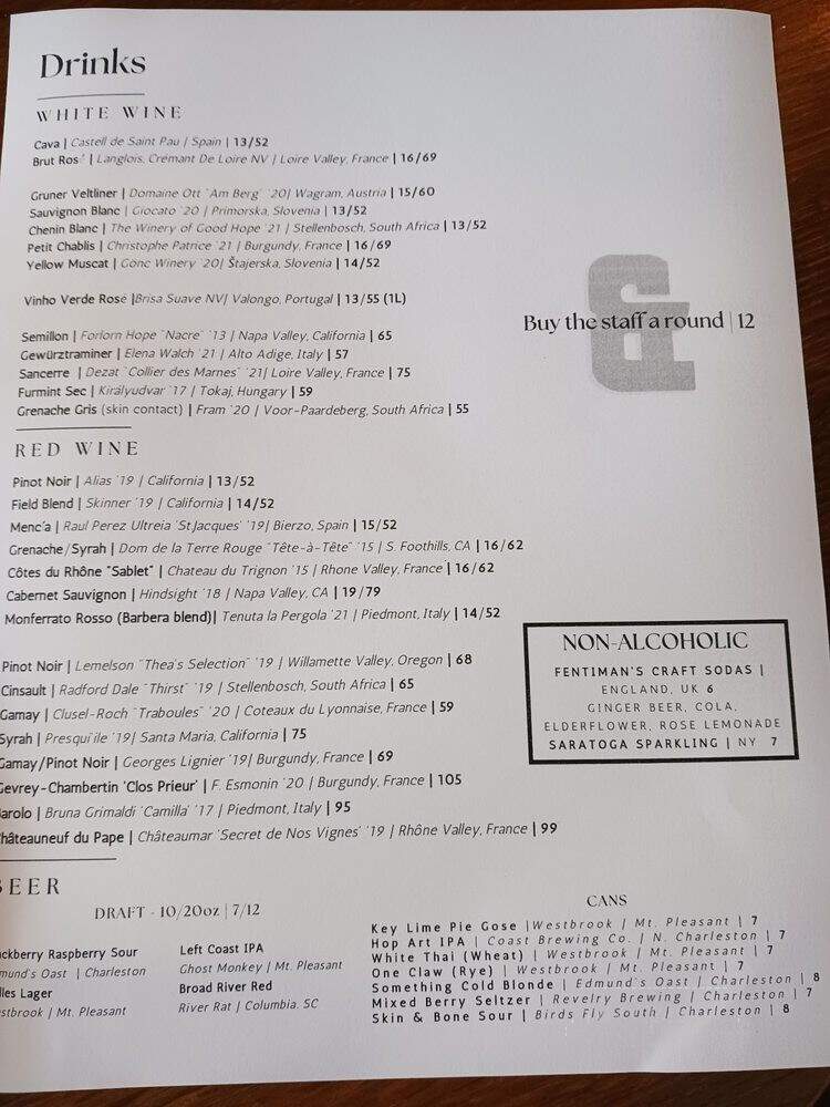 Sorghum & Salt - Charleston, SC menu_pic