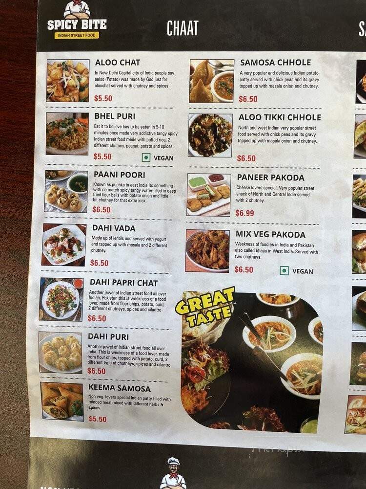 Spicy Bite - El Sobrante, CA menu_pic