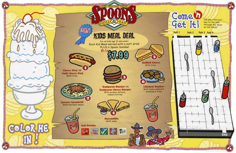 Spoons Grill & Bar - Fountain Valley, CA menu_pic