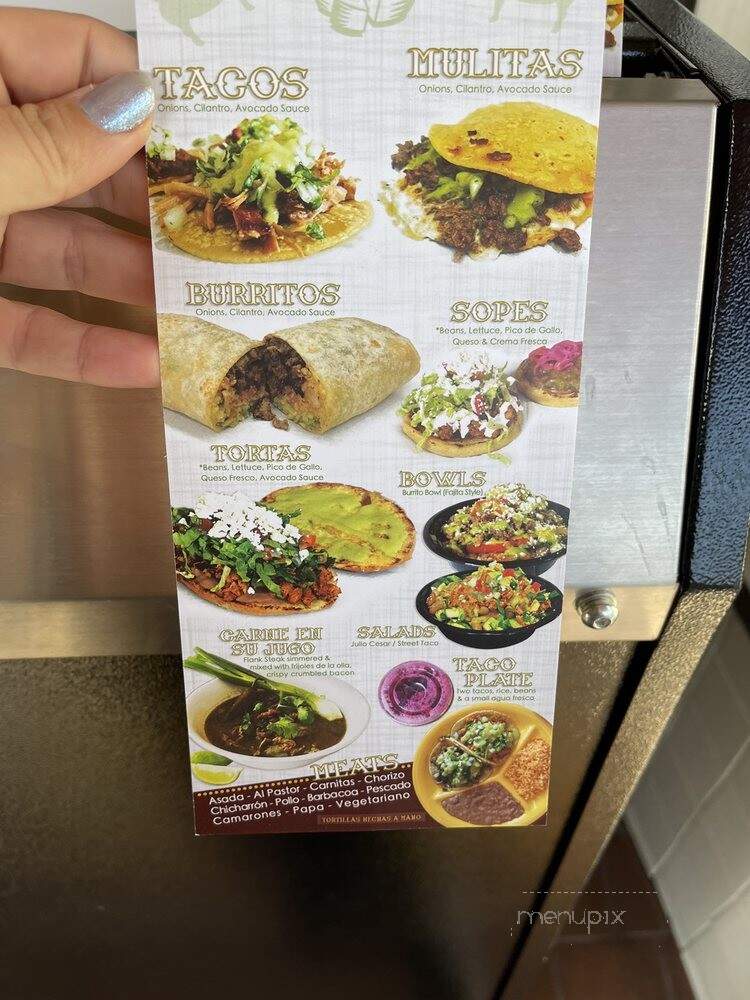 Street Tacos and Grill - Los Angeles, CA menu_pic