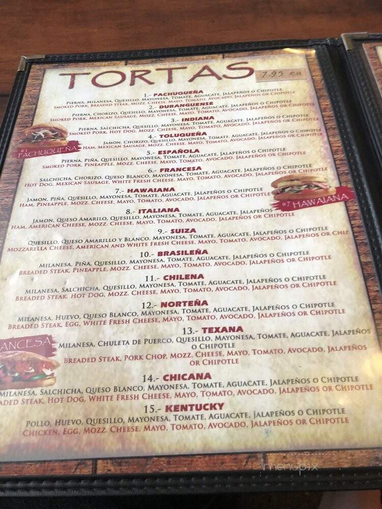Super Tortas - Indianapolis, IN menu_pic