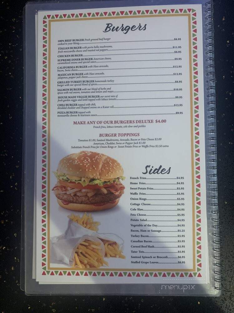 Supreme Diner - Jamaica, NY menu_pic