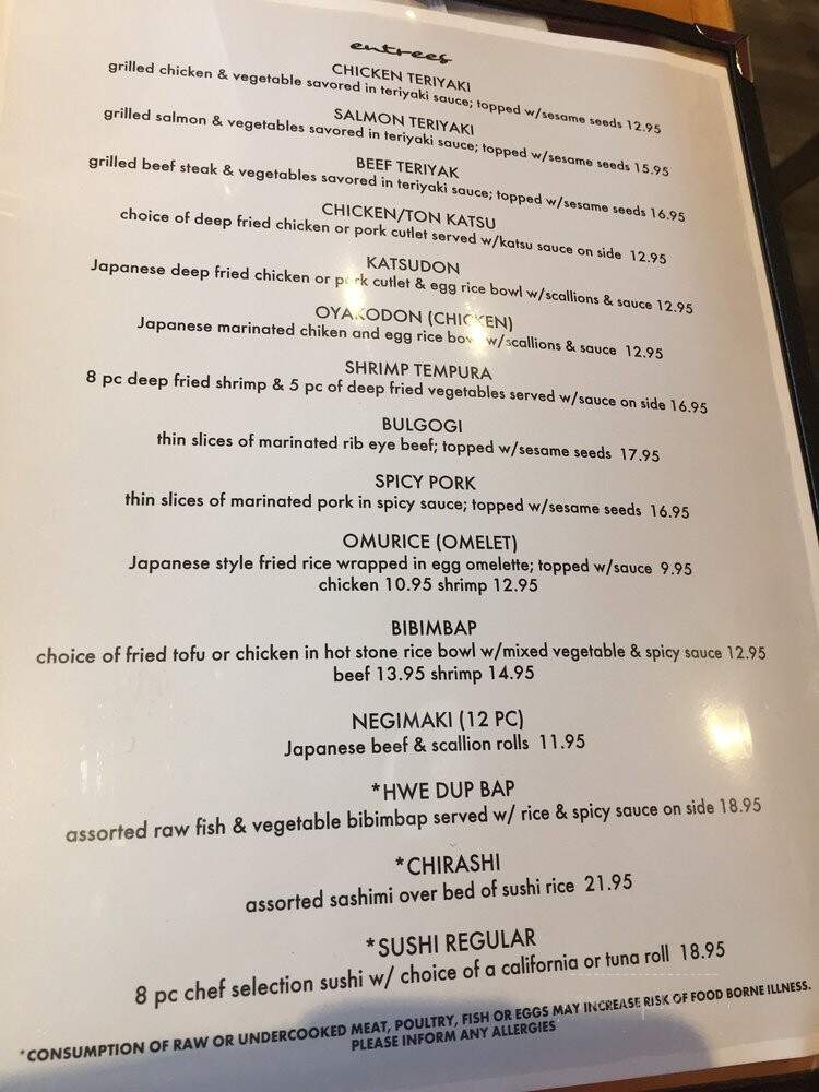 Sushi Kafe - Rochester Hills, MI menu_pic