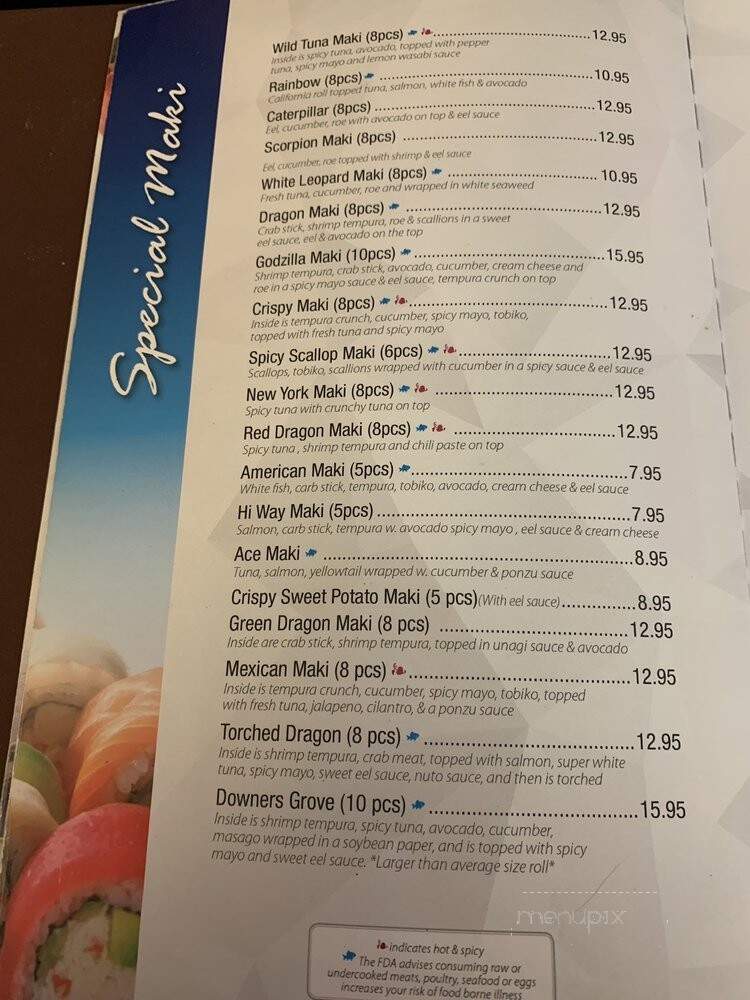 Sushi Naper - Naperville, IL menu_pic