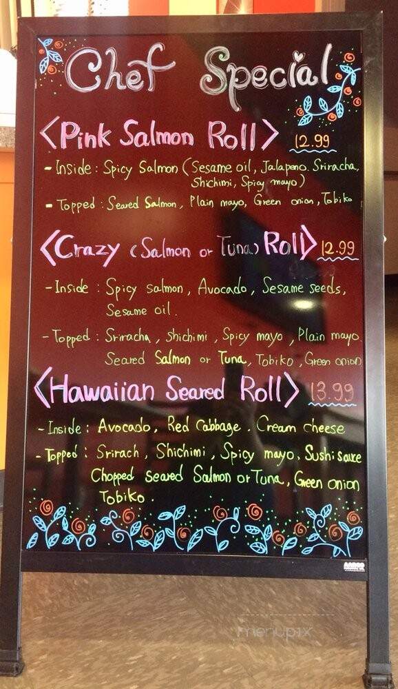 Sushi Stix - Salt Lake City, UT menu_pic