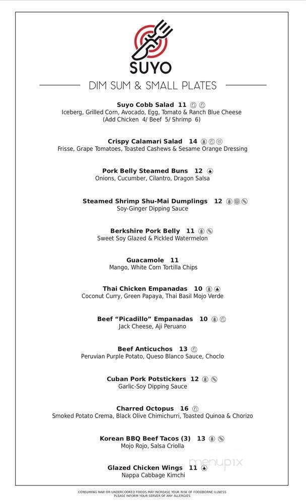 Suyo Gastrofusion - Bronx, NY menu_pic