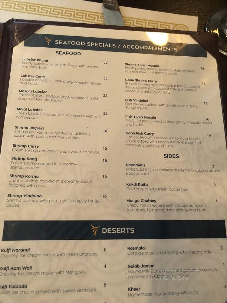 Swagat Indian Cuisine - Morrisville, NC menu_pic