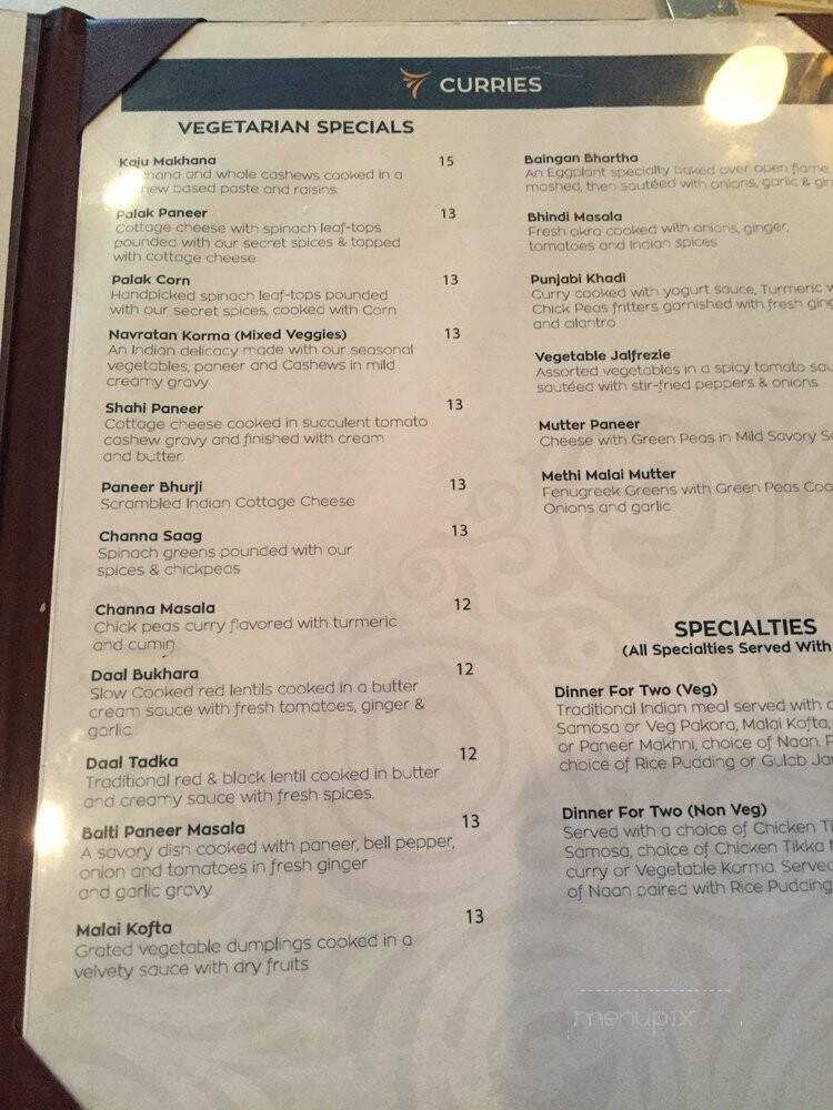 Swagat Indian Cuisine - Morrisville, NC menu_pic