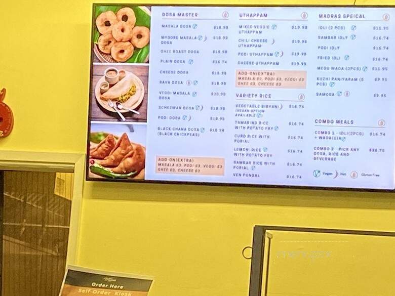 Swami's Dosa Grill - Kailua-Kona, HI menu_pic