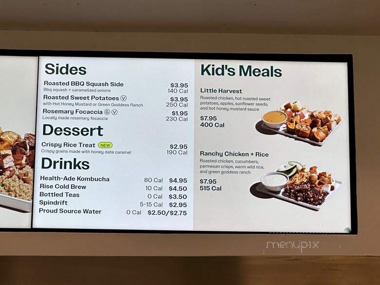 sweetgreen - Marina Del Rey, CA menu_pic