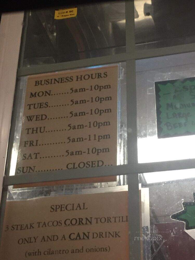 Taco City - Alvin, TX menu_pic