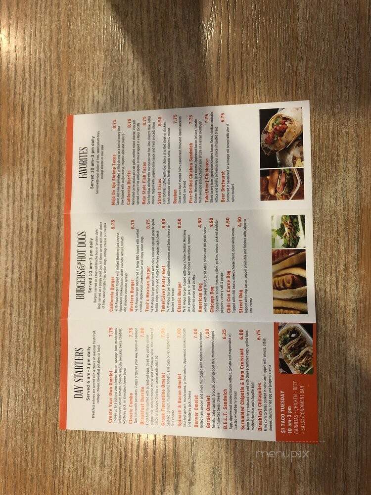 Take 5ive Grille & Bar - Cypress, CA menu_pic