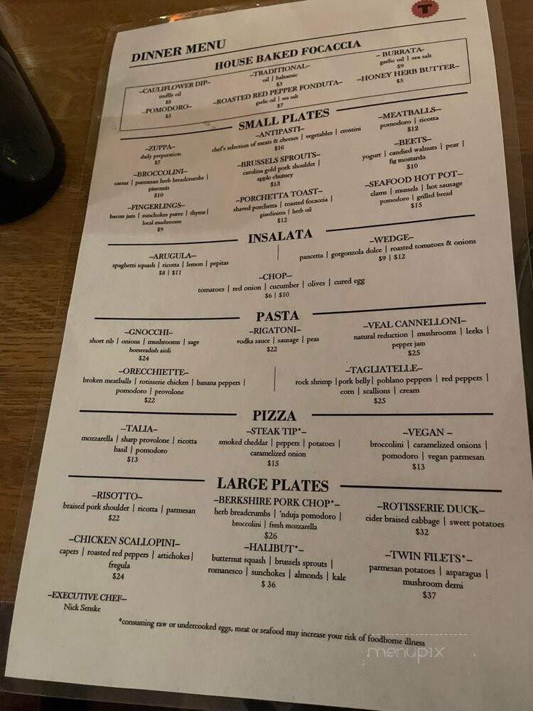 Talia Cucina & Rosticceria - Pittsburgh, PA menu_pic