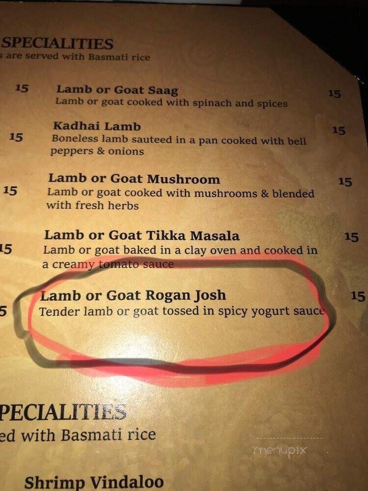 Tandoori Bites - Fayetteville, NC menu_pic