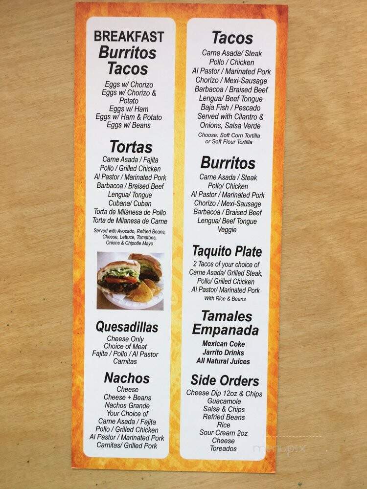 Taqueria Taquito Express - Dunwoody, GA menu_pic