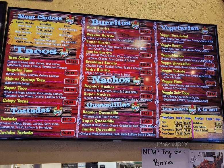 Taqueria Tres Hermanos - Citrus Heights, CA menu_pic