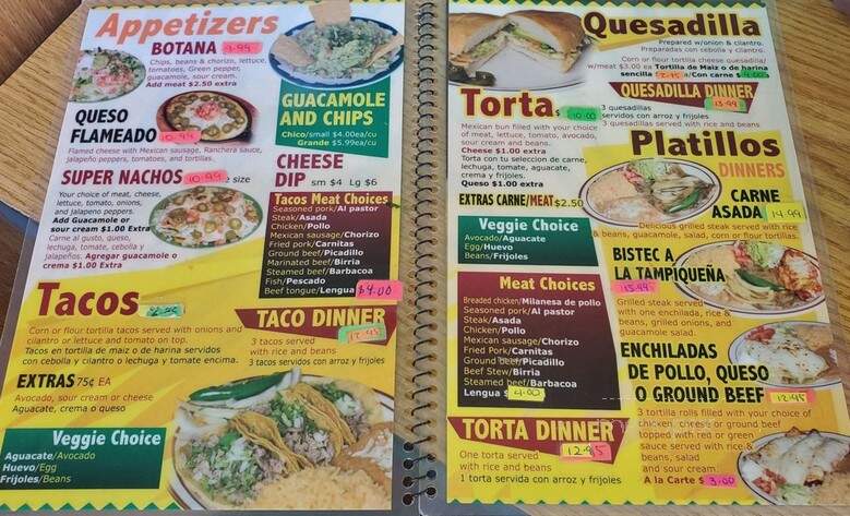 Taqueria Victoria - Farmington, MI menu_pic